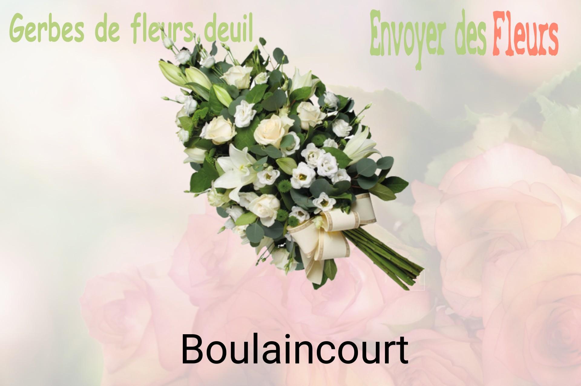 Gerbe de fleurs de deuil livrée à Boulaincourt